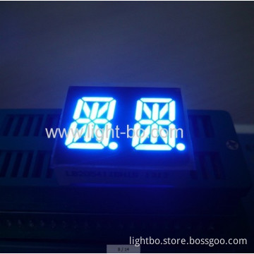 Ultra Blue 14 Segment Led Display Common Anode 0.54" Dual Digit For Home Appliances 